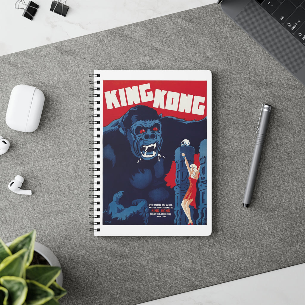 King Kong Retro Poster Wirobound Notebook (A5)