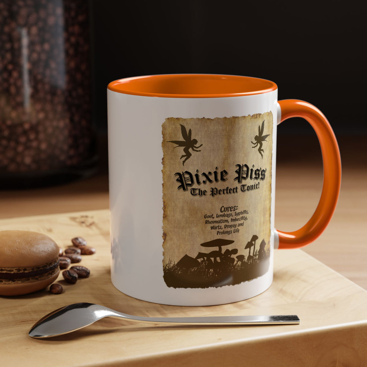 Pixie Piss Coffee Mug — Fantasy Potion Label Accent Mug (11/15oz)