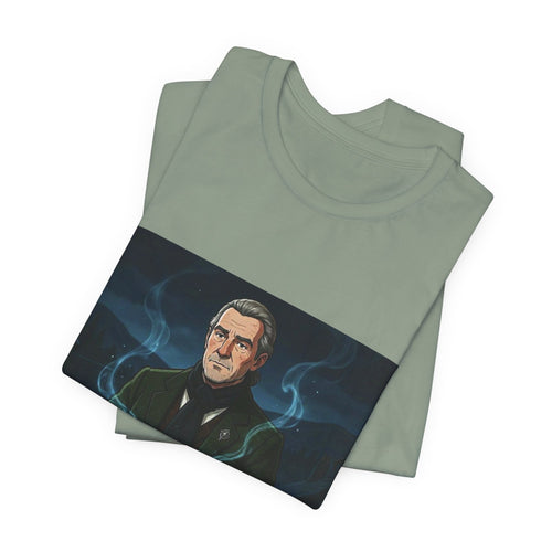 Classic Movies No 43 - The Amityville Sporran T-Shirt | Smoky Blue Illustration