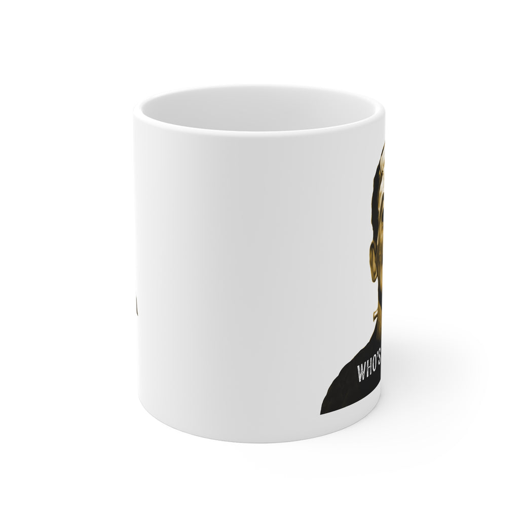 Who's the Daddy? Graphic Frankenstein Coffee Mug, Funny Halloween Gift
