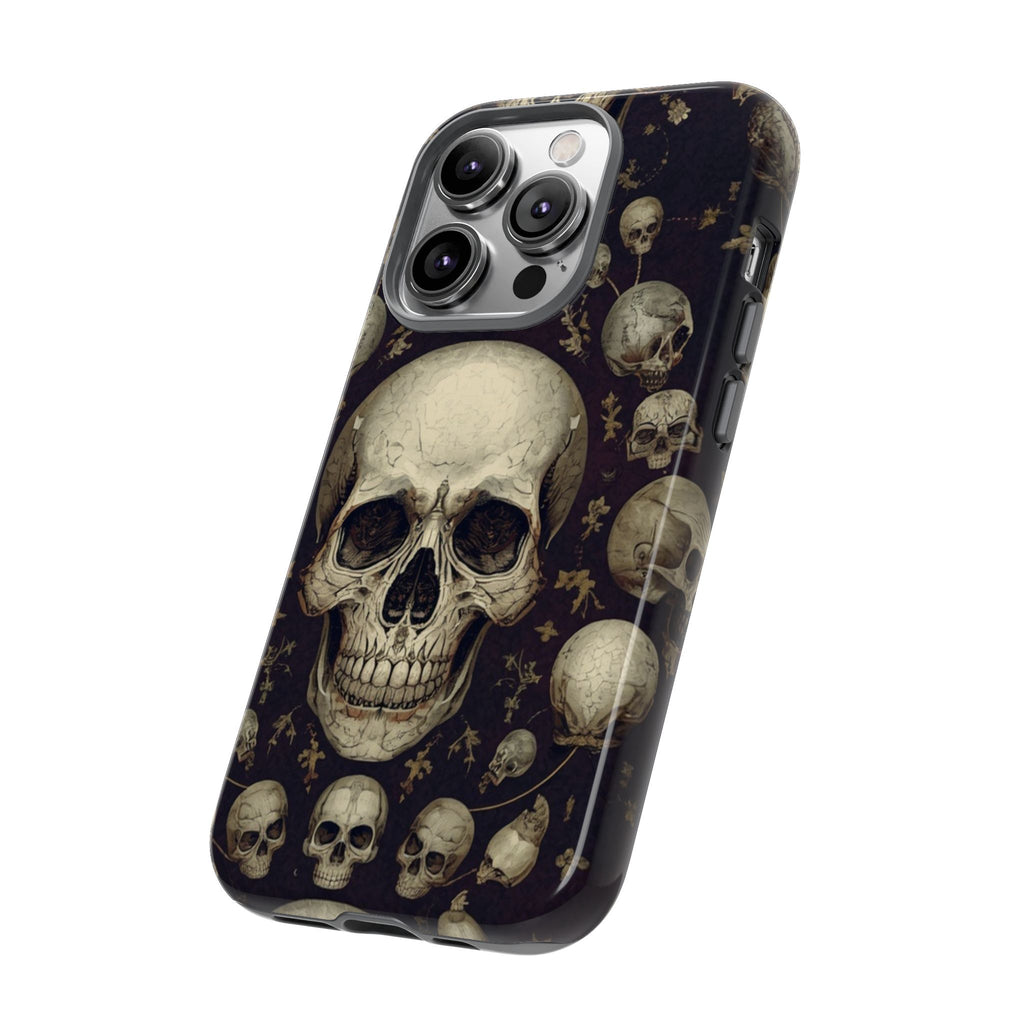 Skull Pattern Phone Case — Gothic Vintage Skull Design for iPhone