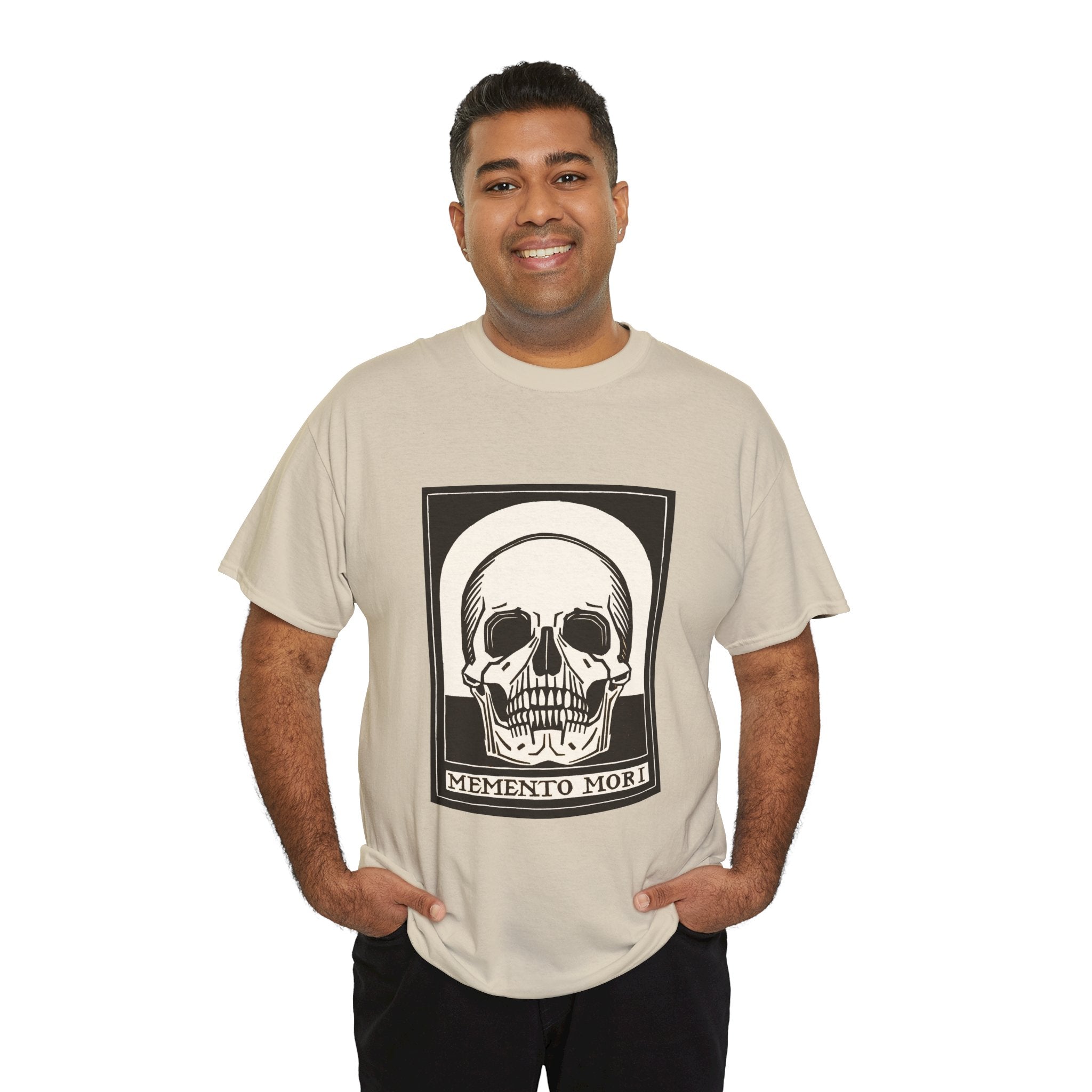 Memento Mori Skull Tee — Gothic Vintage Skull Graphic T-Shirt