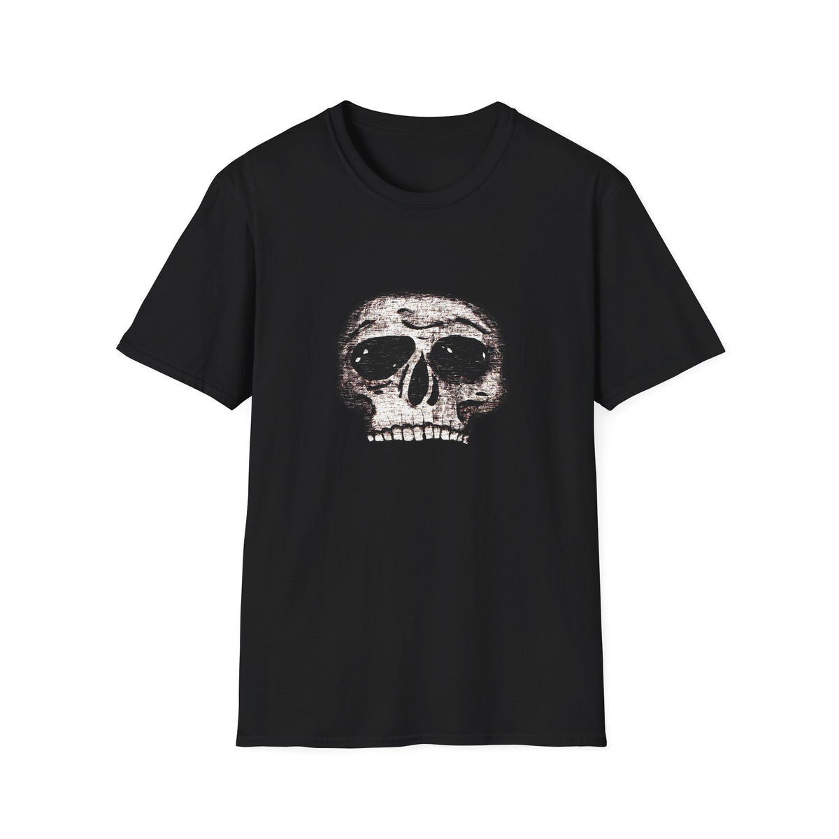 Vintage Distressed Skull Tee for Goth & Alternative Style