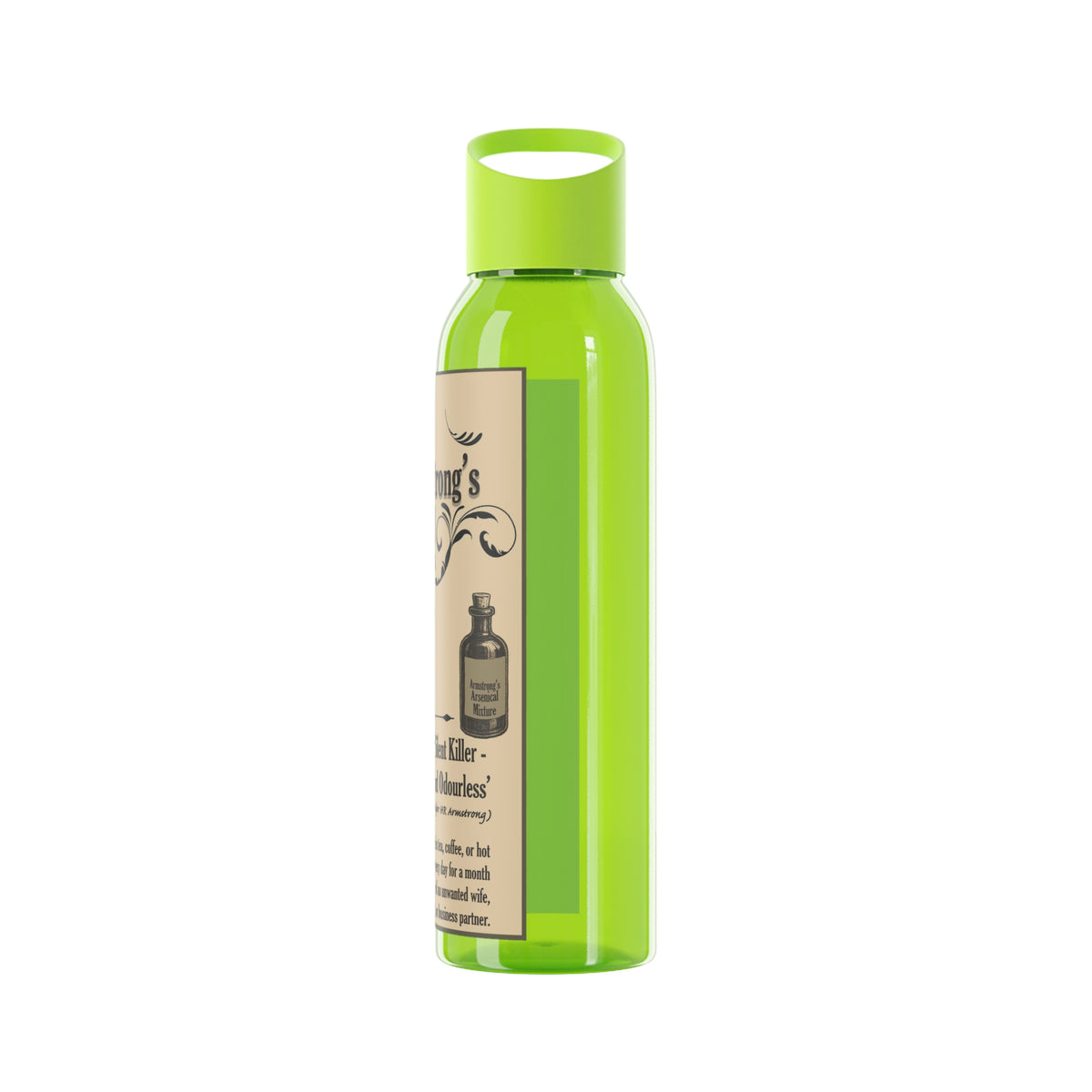 Vintage Arsenic Mixture Water Bottle — Novelty Apothecary Label