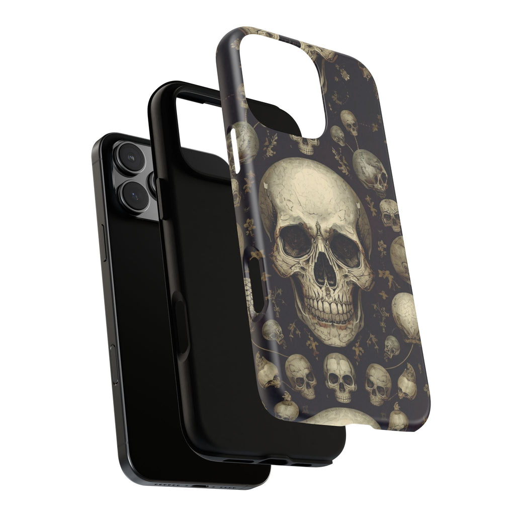 Skull Pattern Phone Case — Gothic Vintage Skull Design for iPhone