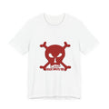 Red Skull & Crossbones 'Death Awaits You' Graphic Tee