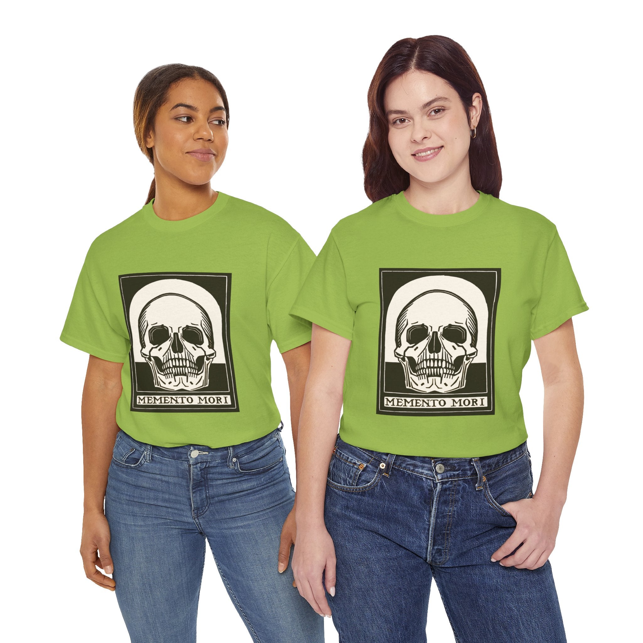 Memento Mori Skull Tee — Gothic Vintage Skull Graphic T-Shirt