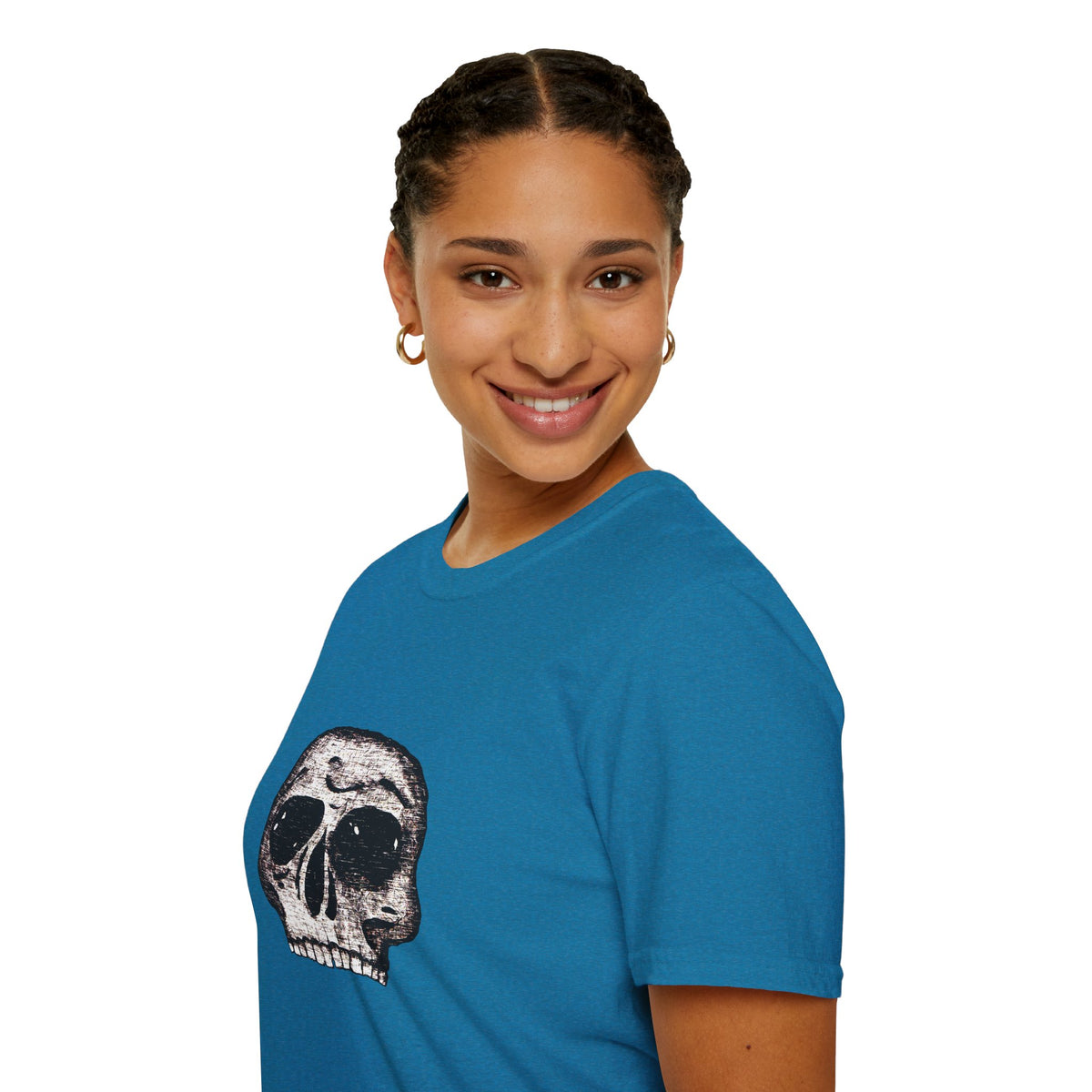 Vintage Distressed Skull Tee for Goth & Alternative Style