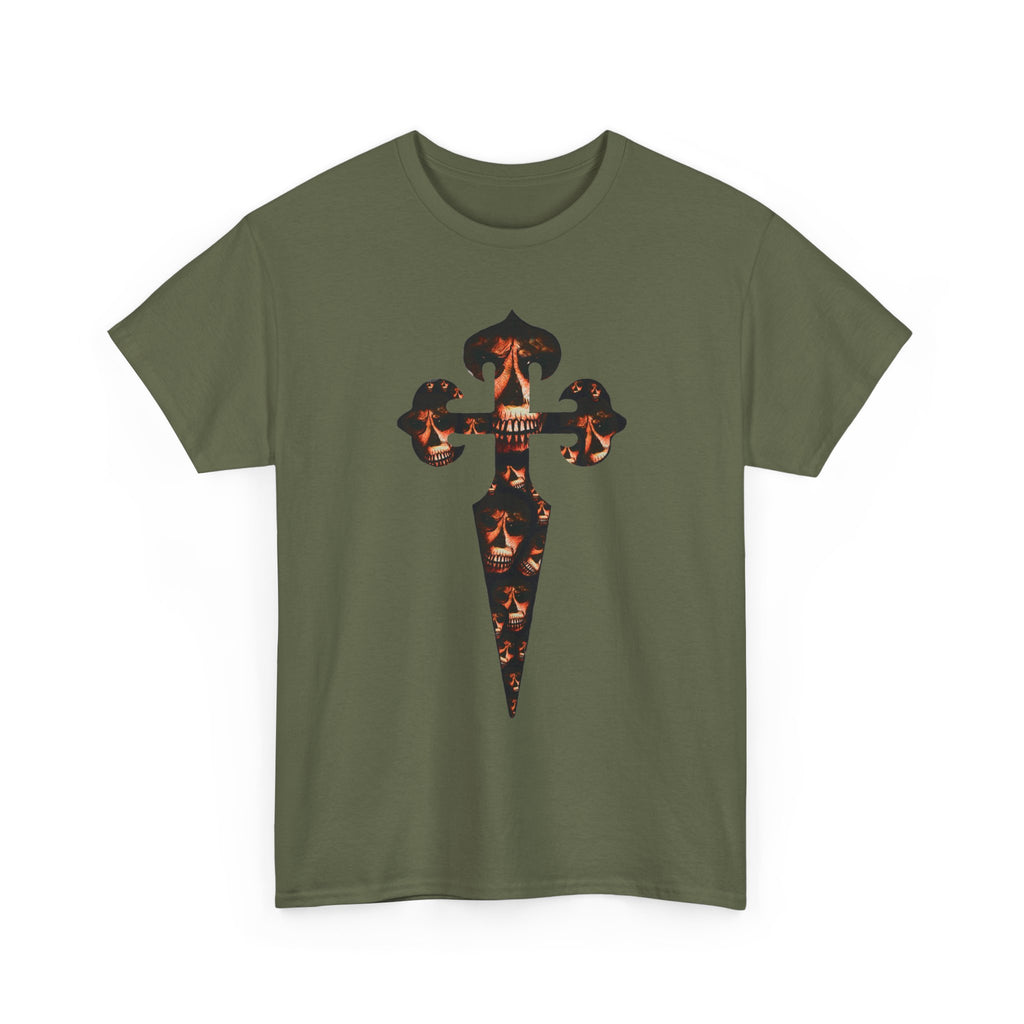 Celtic Skull Dagger Graphic Tee — Gothic Horror Print