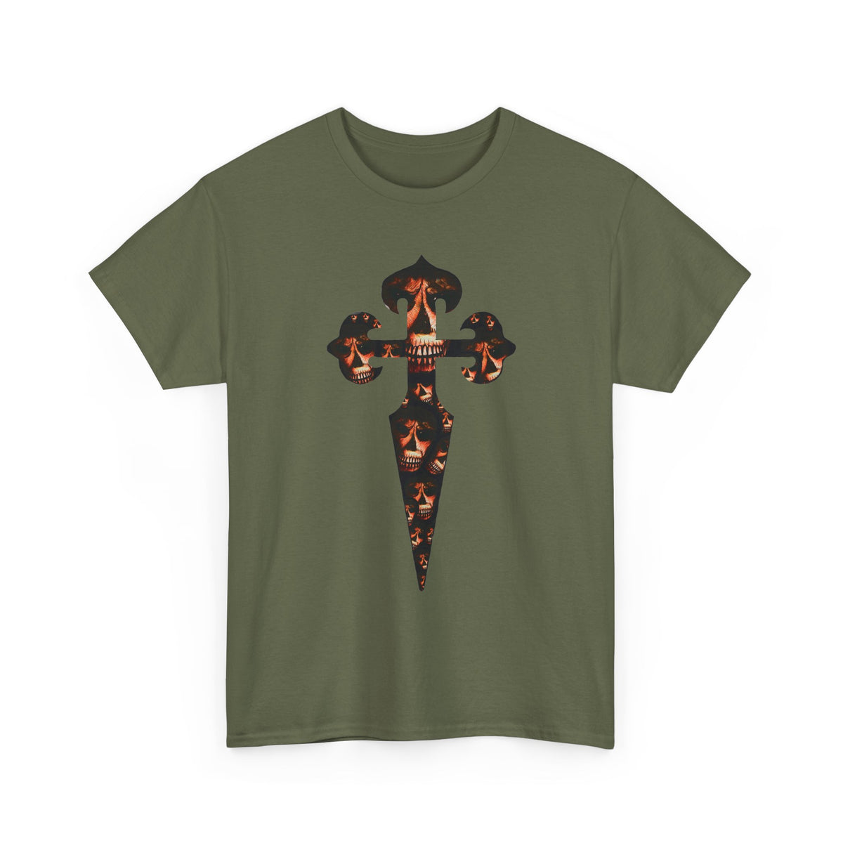 Celtic Skull Dagger Graphic Tee — Gothic Horror Print