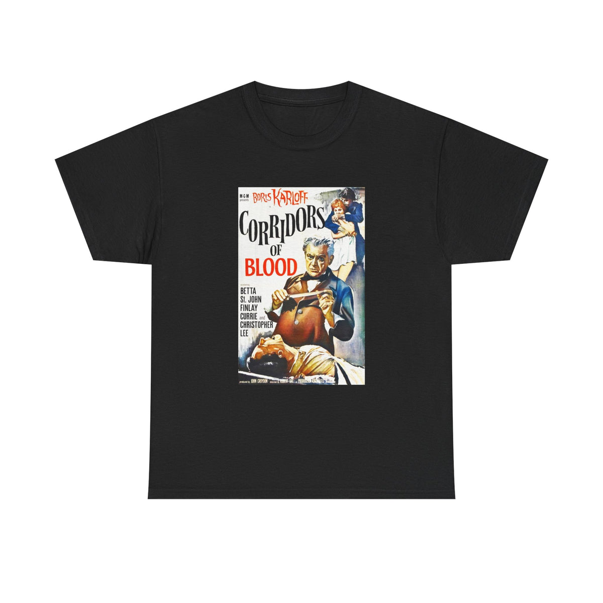 Vintage Horror Movie Poster - Corridors of Blood Tee