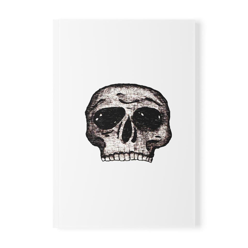 Vintage Distressed Skull Graphic Notebook — A5 Softcover