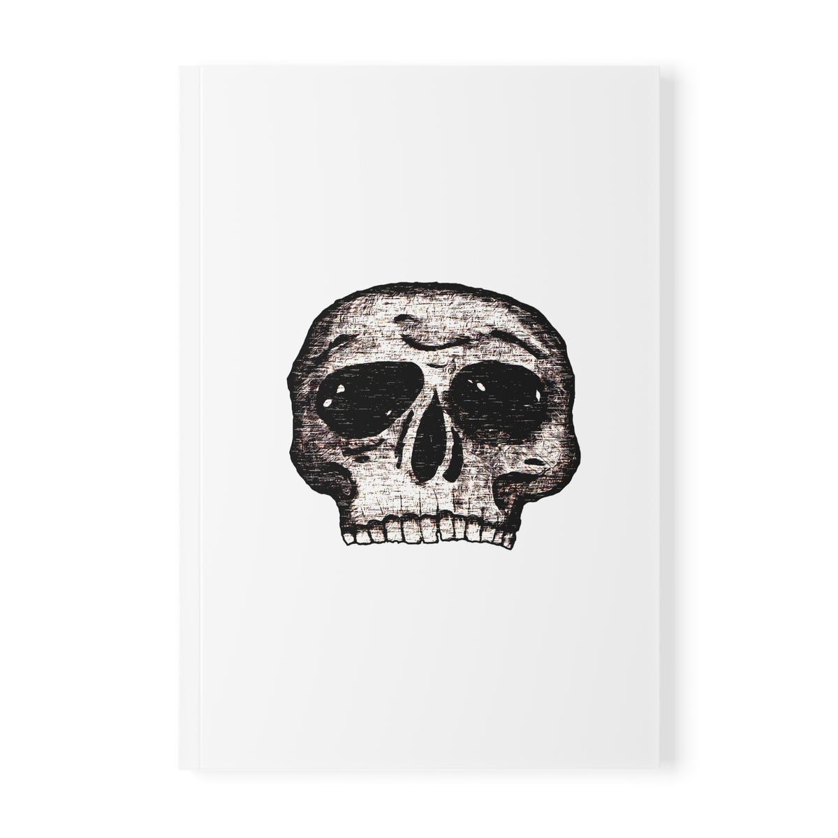 Vintage Distressed Skull Graphic Notebook — A5 Softcover