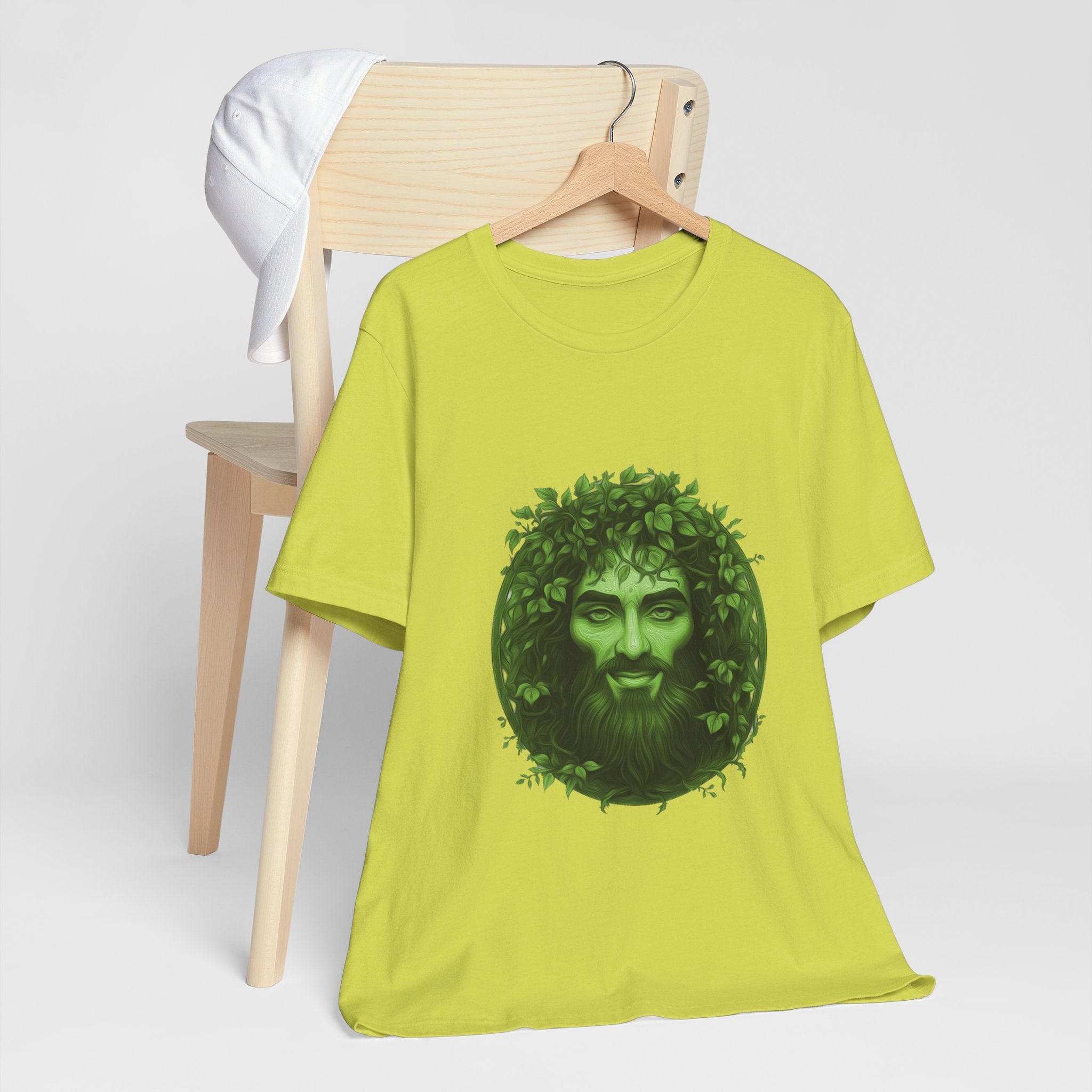 Green Man T-Shirt | Nature Spirit, Leaf Crown Folklore Tee