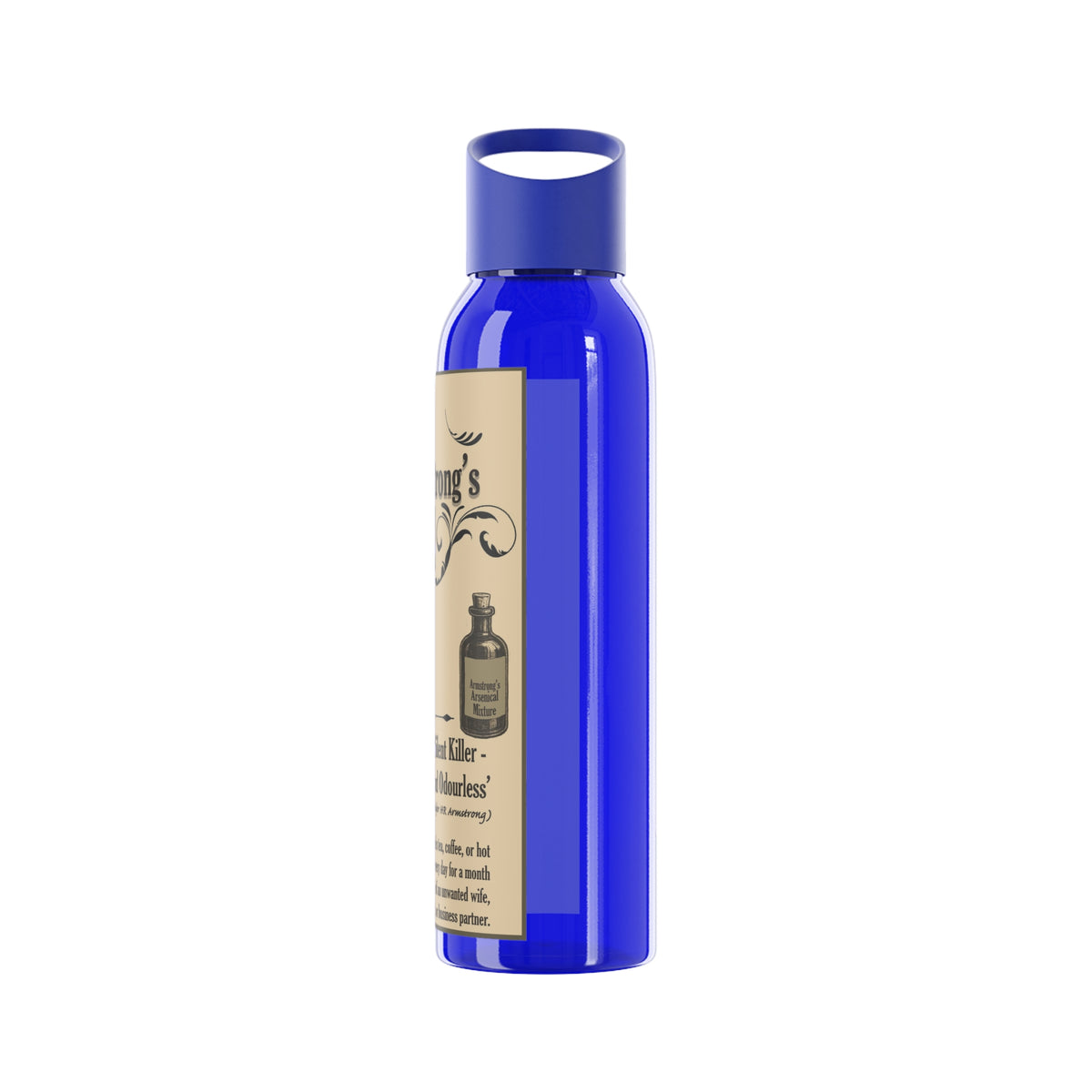Vintage Arsenic Mixture Water Bottle — Novelty Apothecary Label