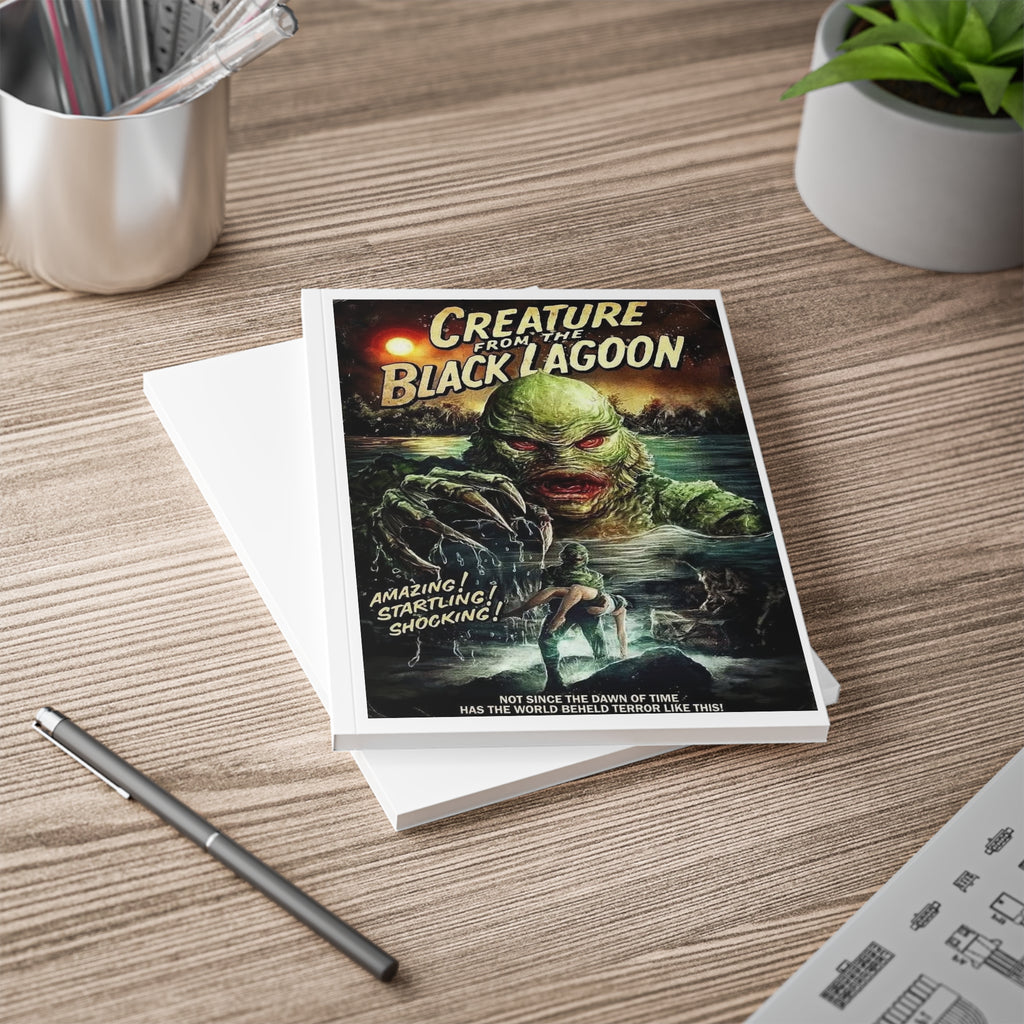 Creature from the Black Lagoon A5 Softcover Notebook — Retro Monster Movie Poster Journal