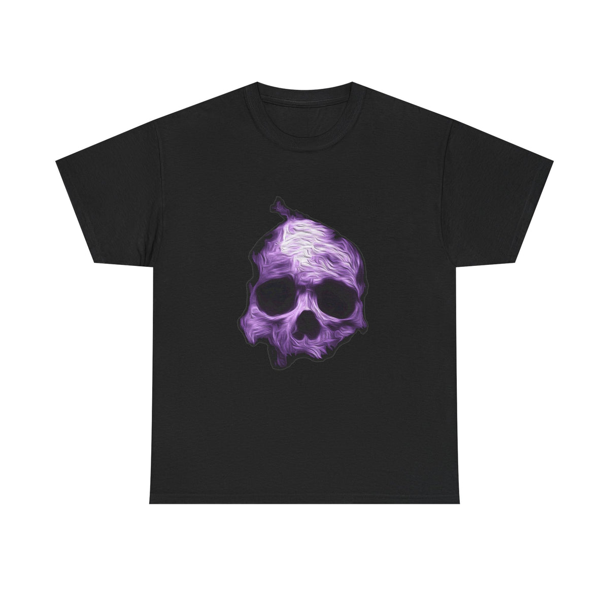 Purple Skull T-Shirt — Gothic Vaporwave Graphic Tee