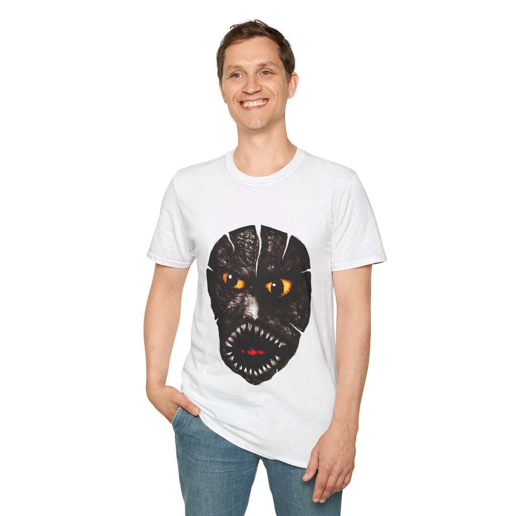 Cracked Face Orange-Eyed Freak T-Shirt — Fierce Graphic Tee