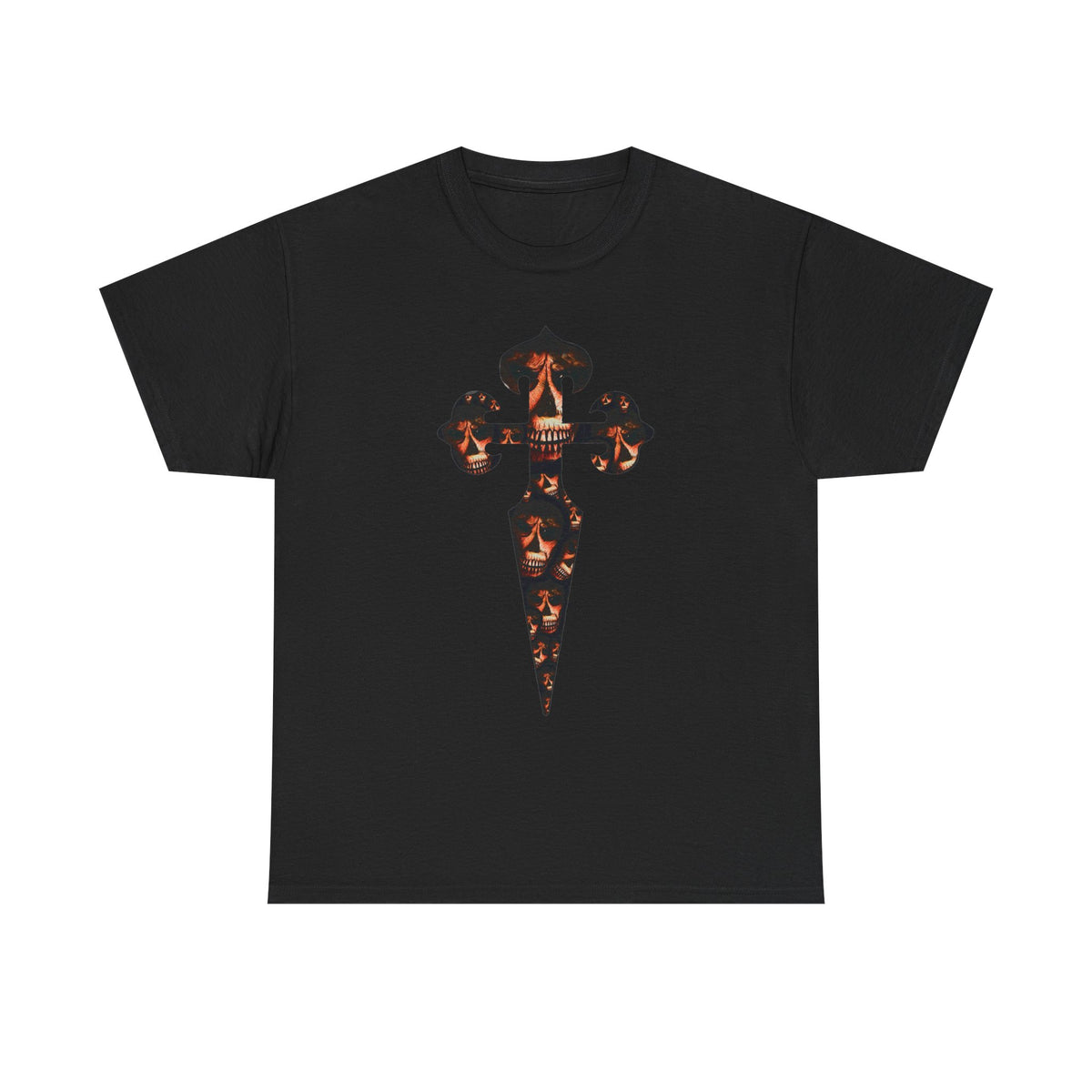 Celtic Skull Dagger Graphic Tee — Gothic Horror Print