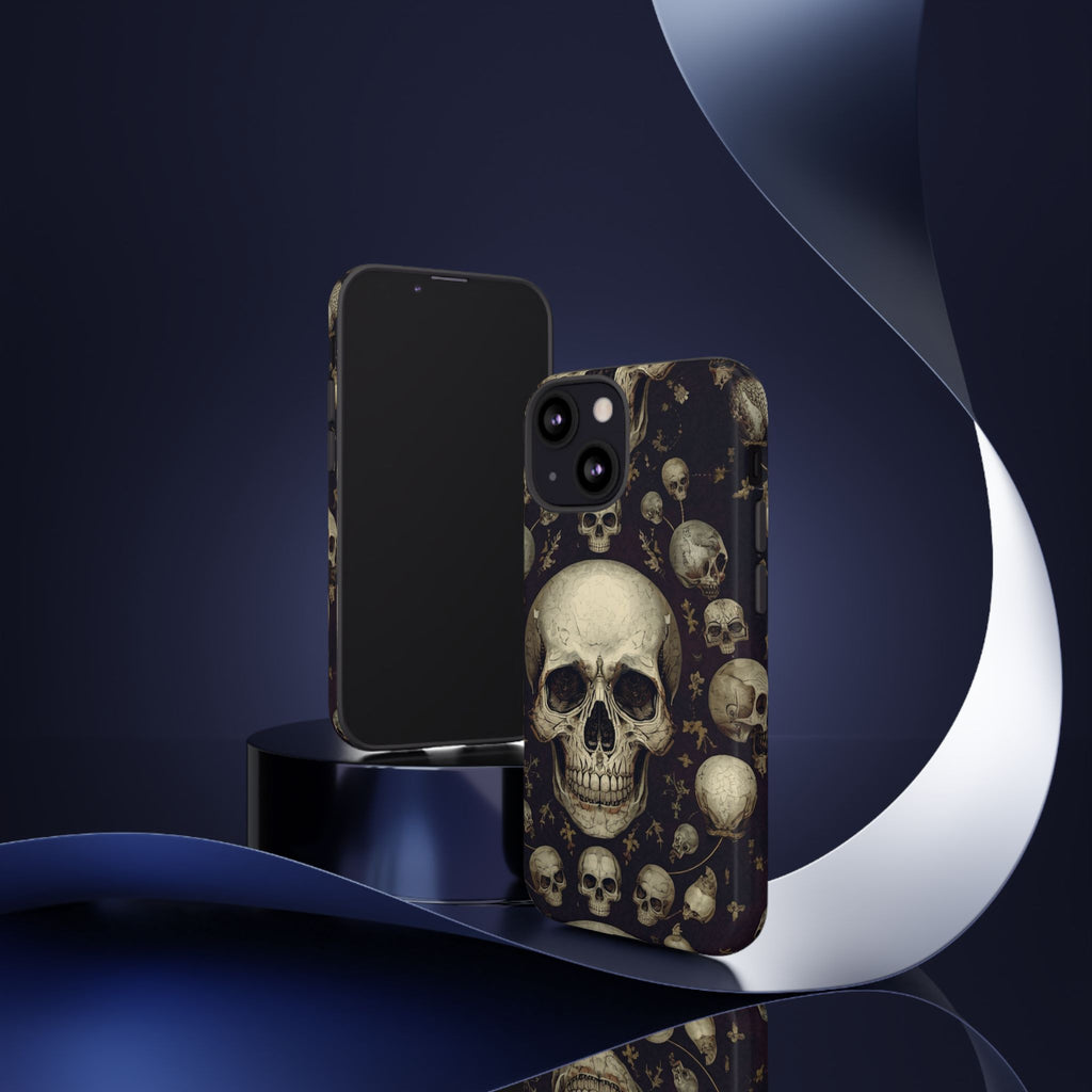 Skull Pattern Phone Case — Gothic Vintage Skull Design for iPhone