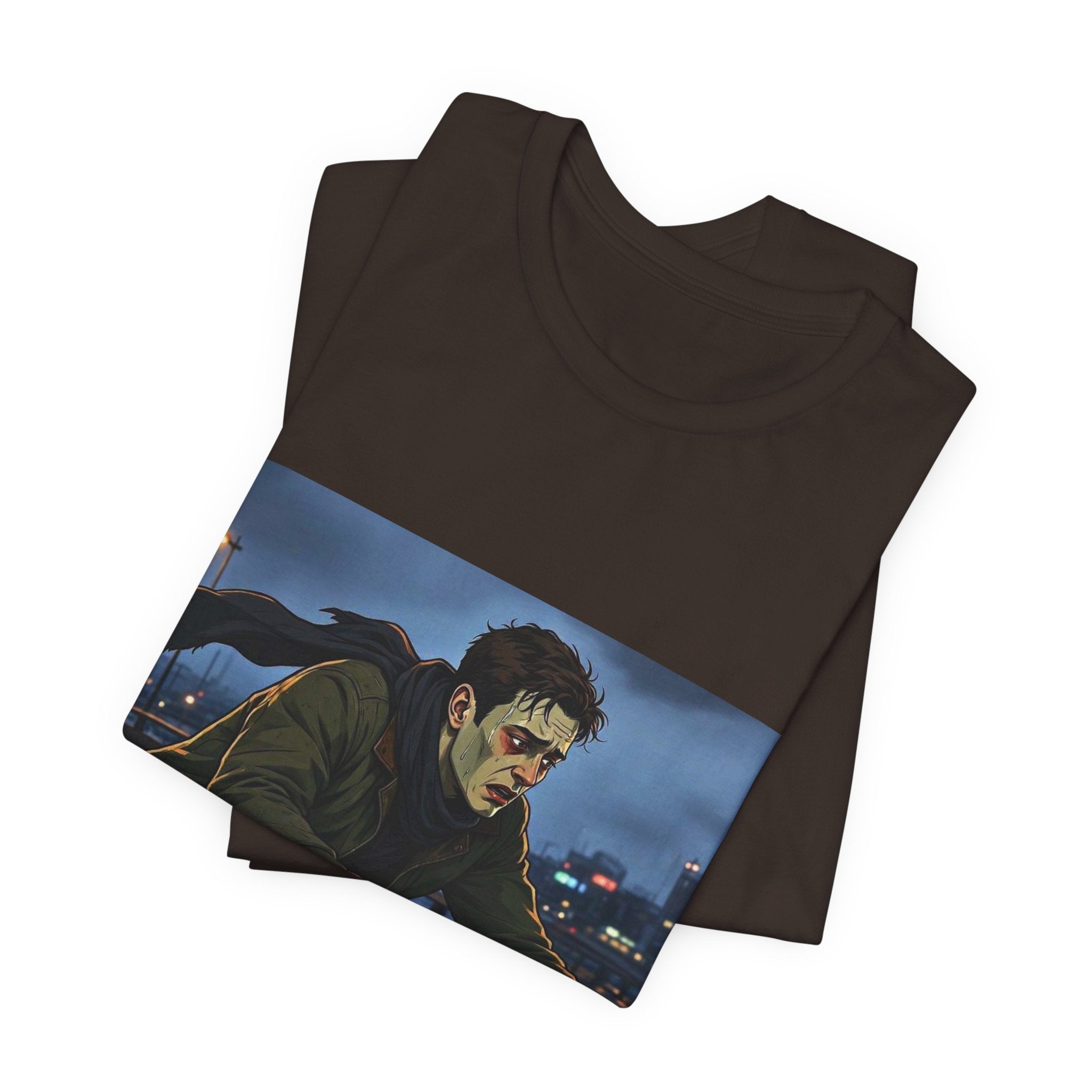 Classic Movies No 35 - Queasy Rider T-Shirt | Dark City Nightscape Graphic