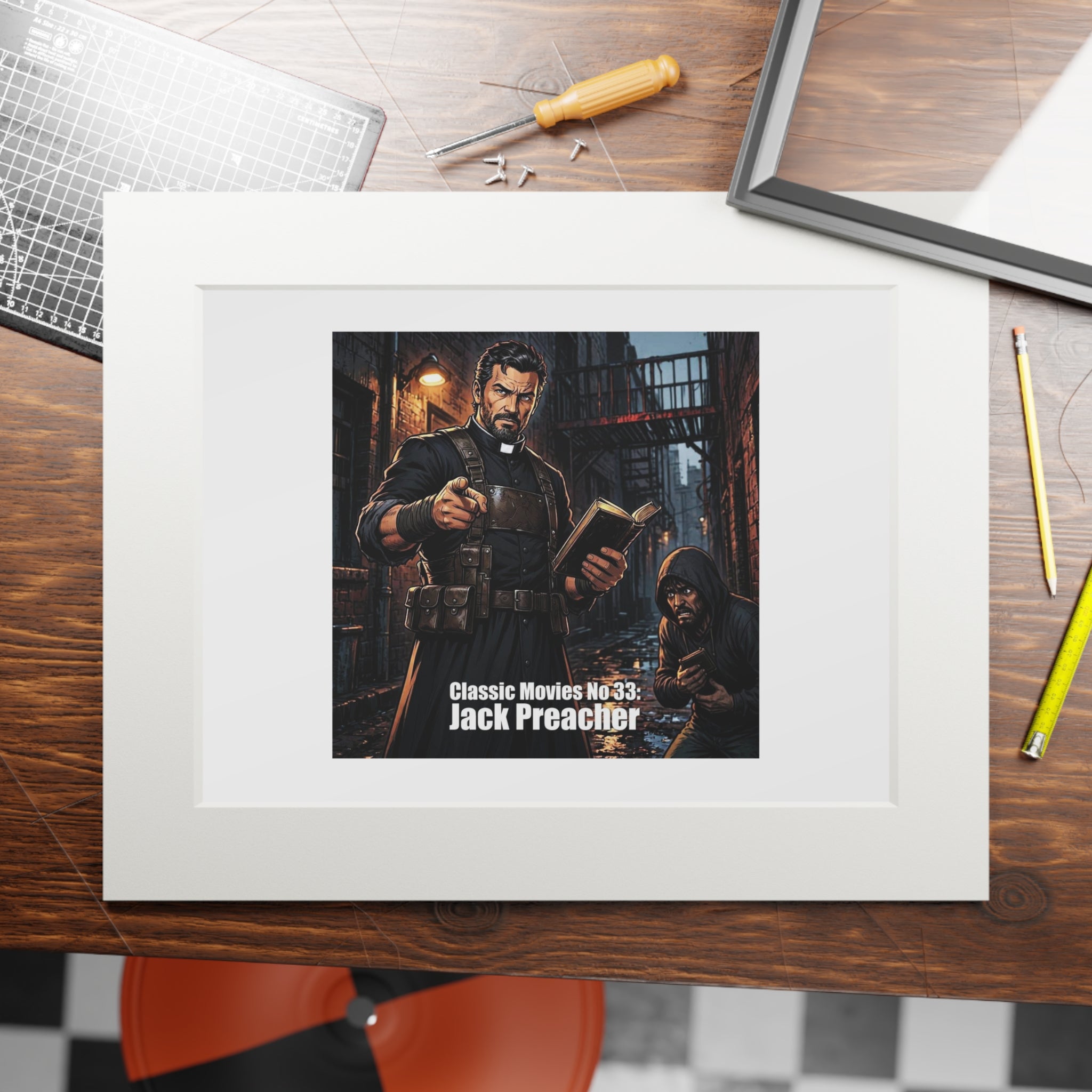Jack Preacher Fine Art Print with Passepartout Frame