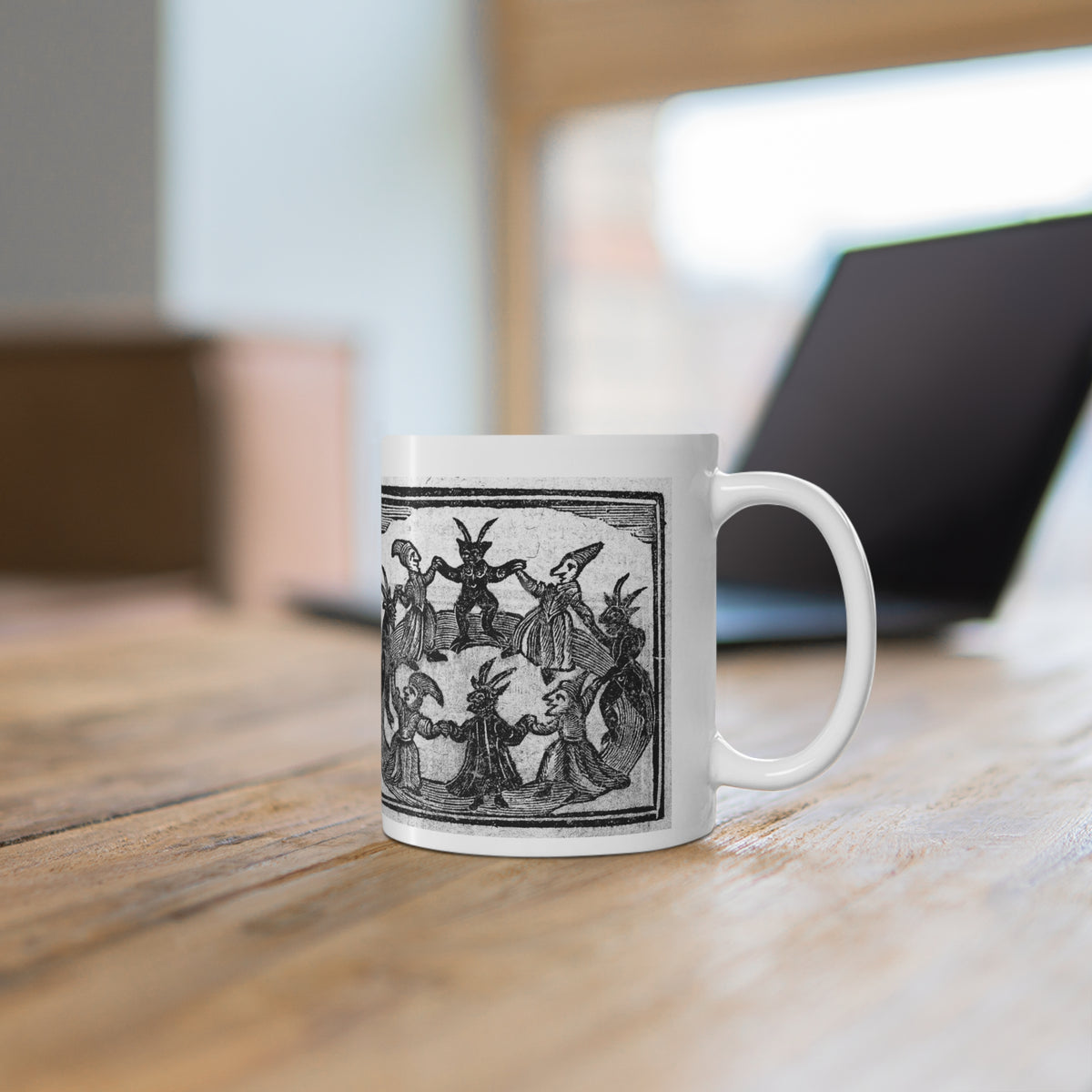 Witches Dancing with Devils Ceramic Mug - Vintage Illustration