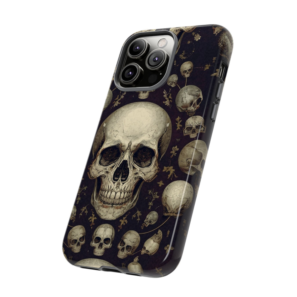Skull Pattern Phone Case — Gothic Vintage Skull Design for iPhone