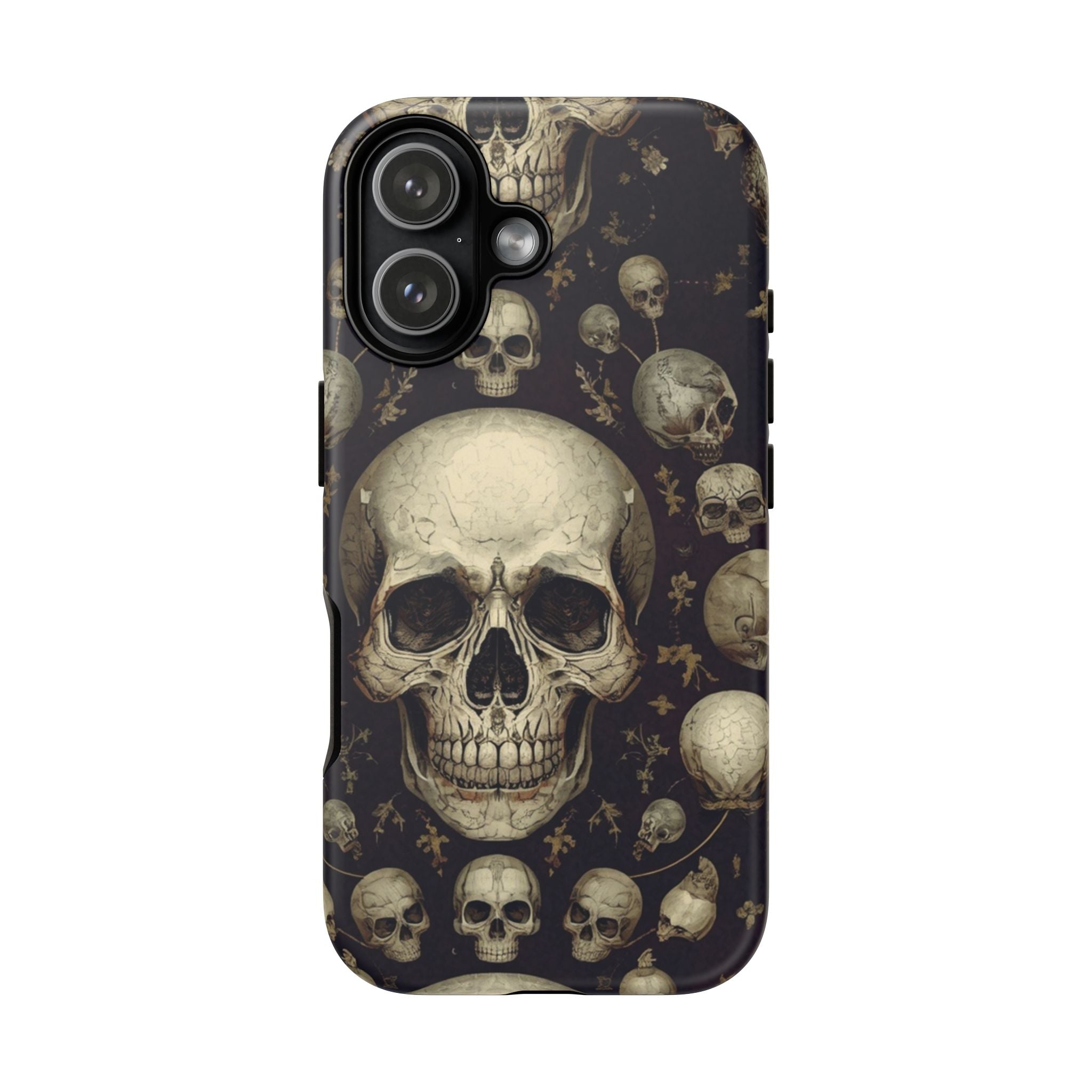 Skull Pattern Phone Case — Gothic Vintage Skull Design for iPhone