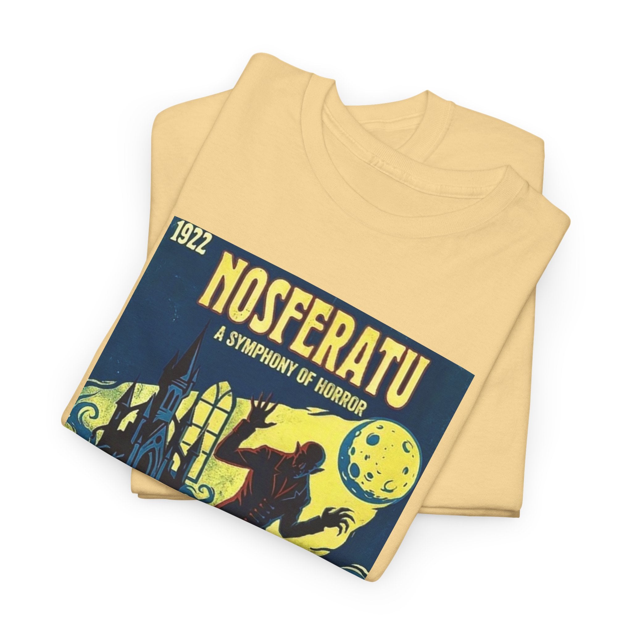 Nosferatu Poster T-Shirt — The Hour of Death Is Approaching Vintage Horror Tee