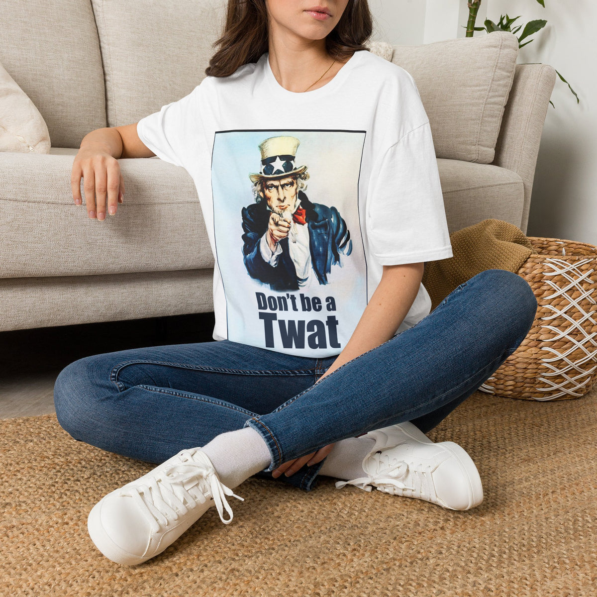 Don't Be a Twat T-Shirt | Uncle Sam Political Satire Tee