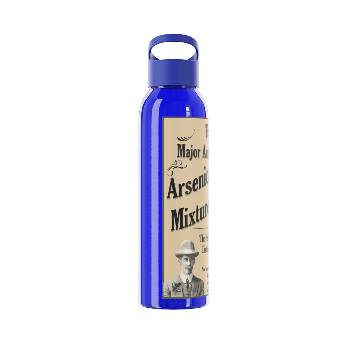 Vintage Arsenic Mixture Water Bottle — Novelty Apothecary Label