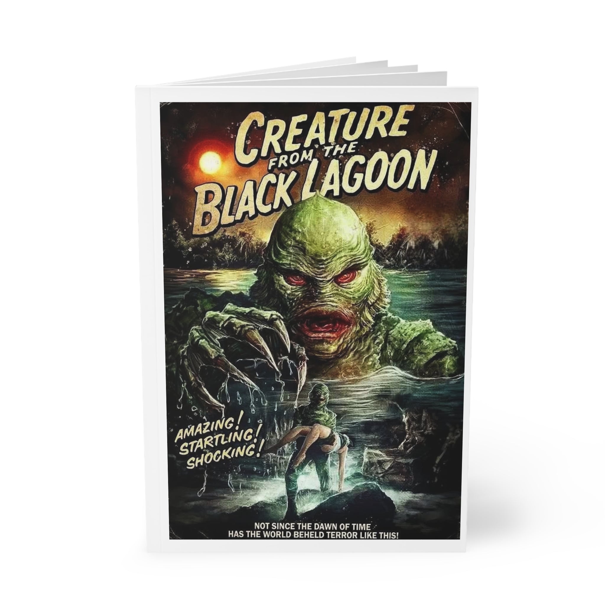 Creature from the Black Lagoon A5 Softcover Notebook — Retro Monster Movie Poster Journal