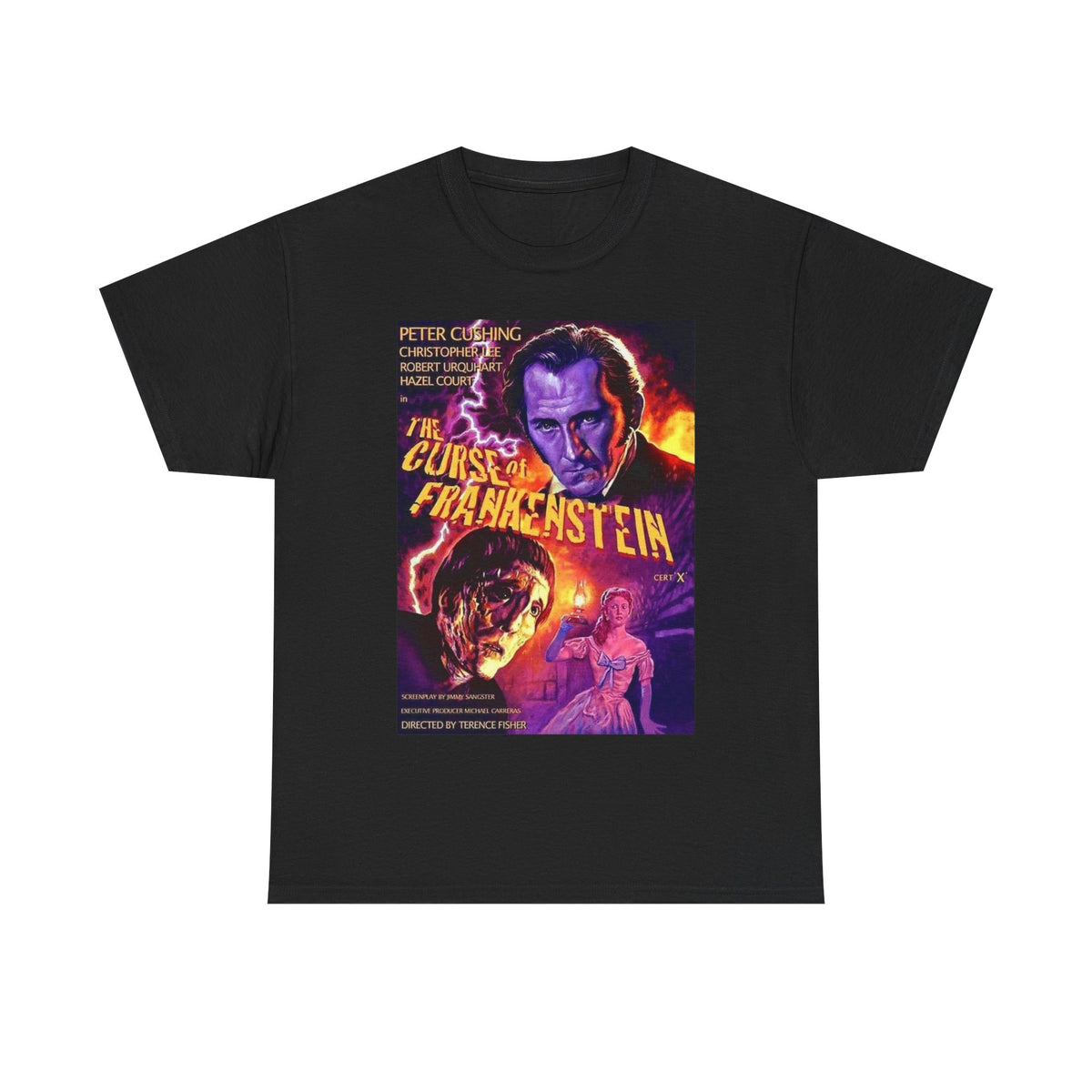Curse of Frankenstein Vintage Horror Poster T-Shirt