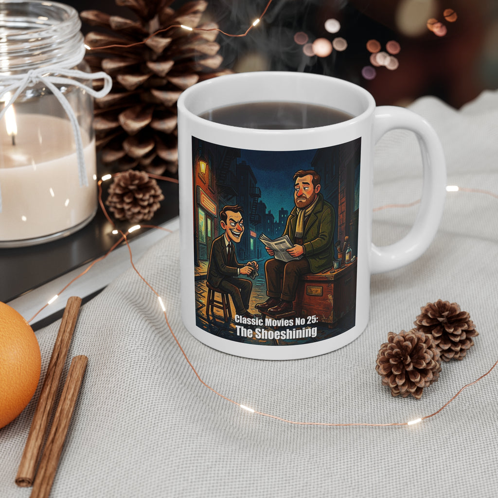 Classic Movies No. 25 “The Shoeshining” Retro Film Art Coffee Mug