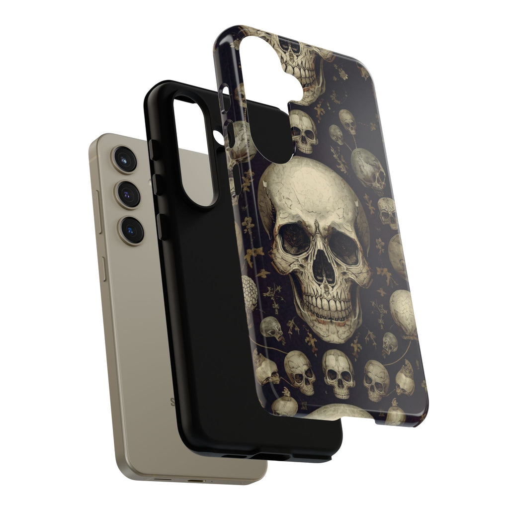 Skull Pattern Phone Case — Gothic Vintage Skull Design for iPhone