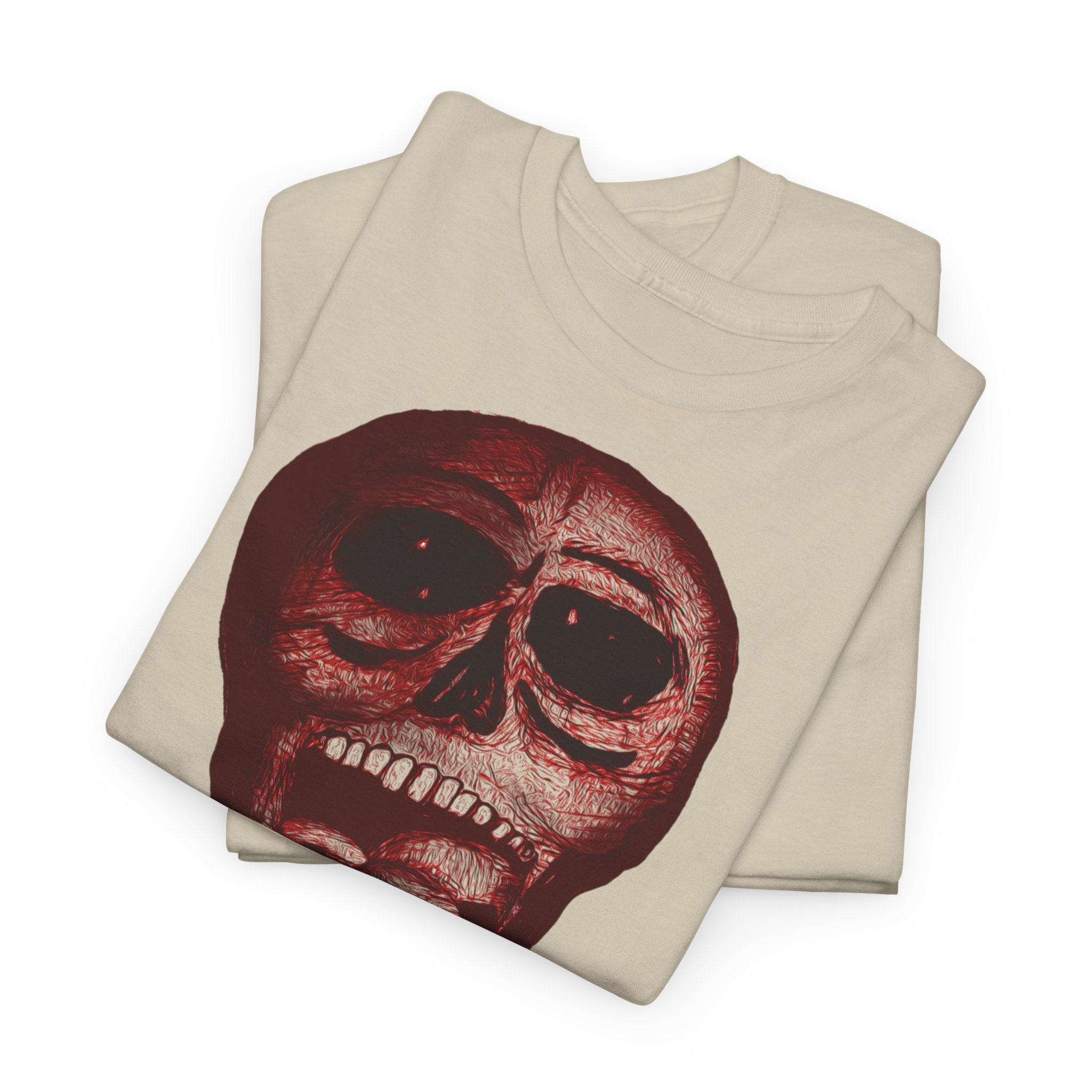 Mouth of Skulls Graphic Tee — Creepy Melting Skull Shirt for Goth & Halloween