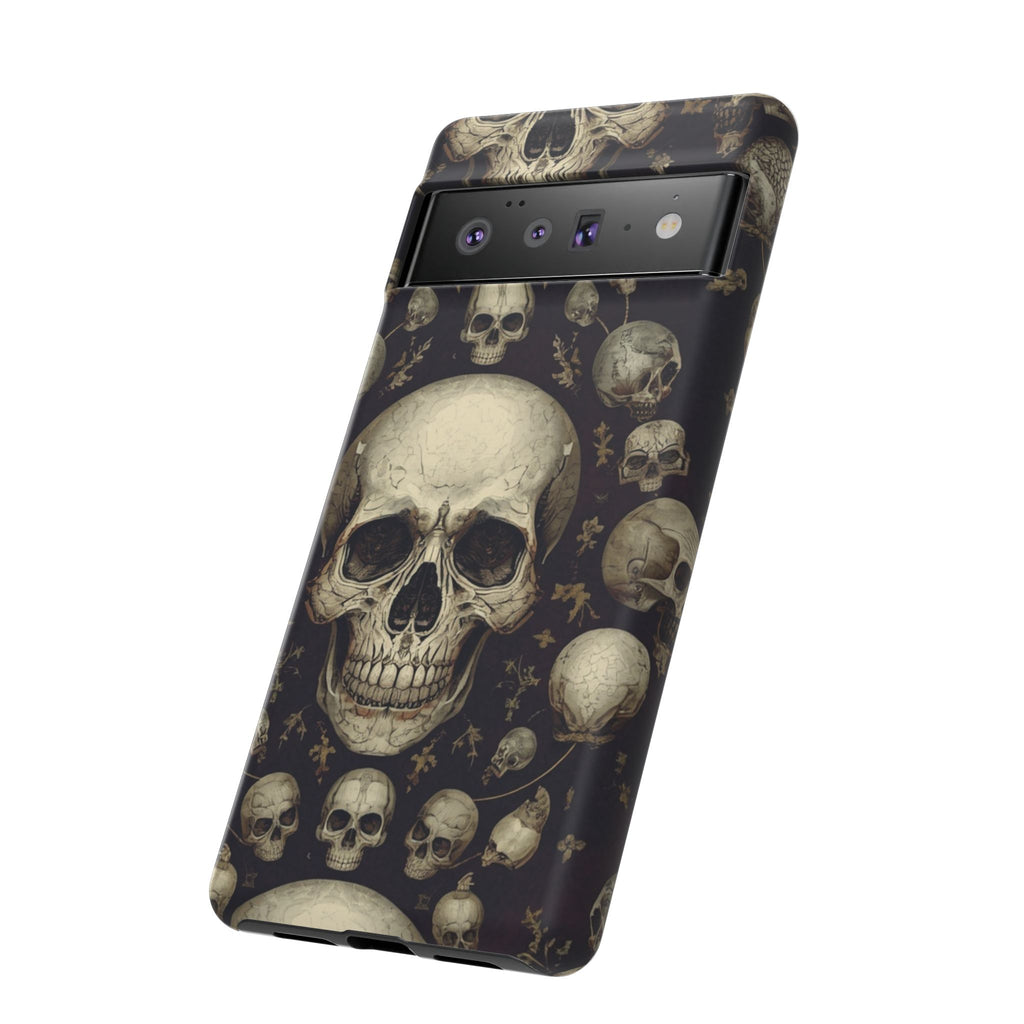 Skull Pattern Phone Case — Gothic Vintage Skull Design for iPhone