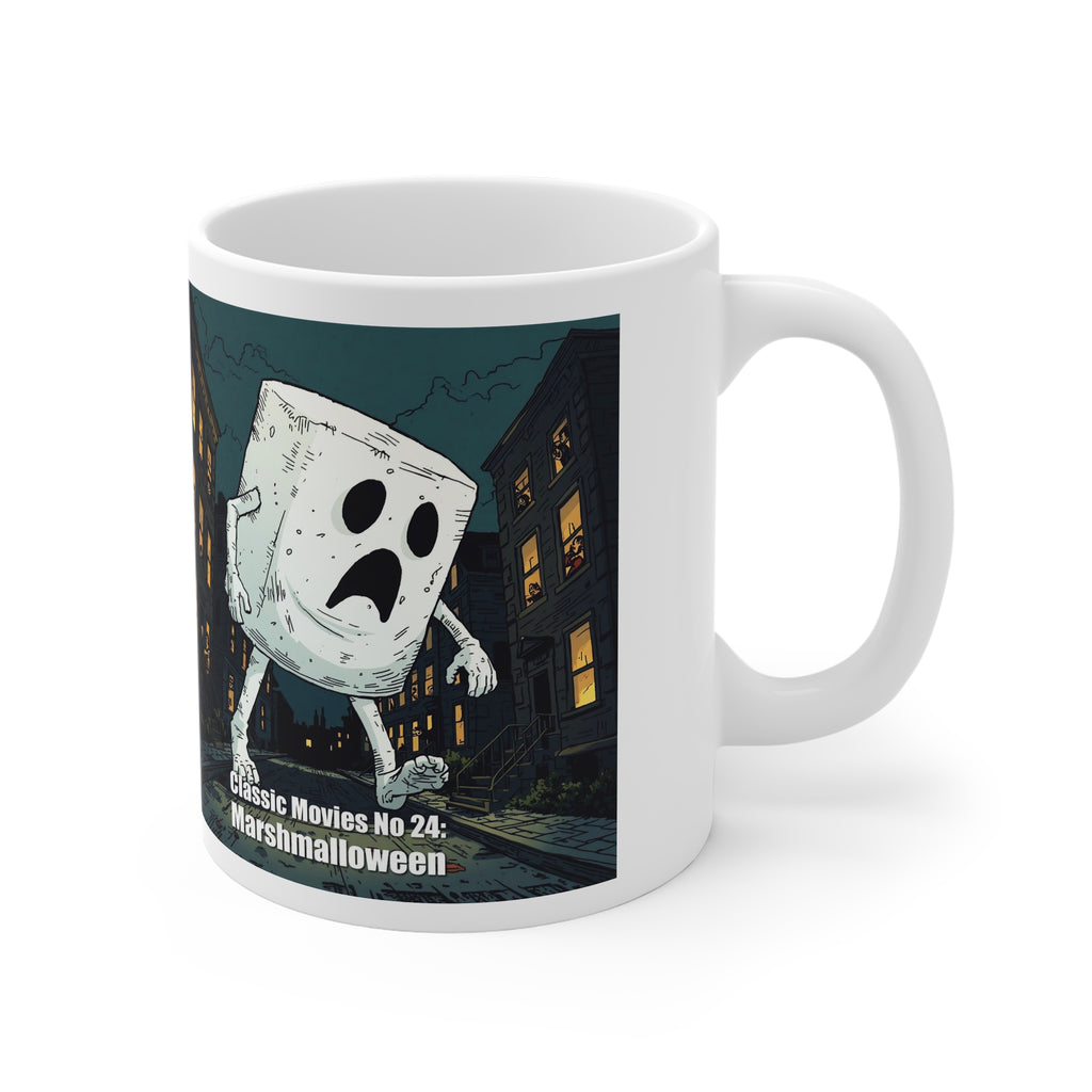 Classic Movies No 24 - Marshmalloween Horror | 11oz Ceramic Coffee Cup
