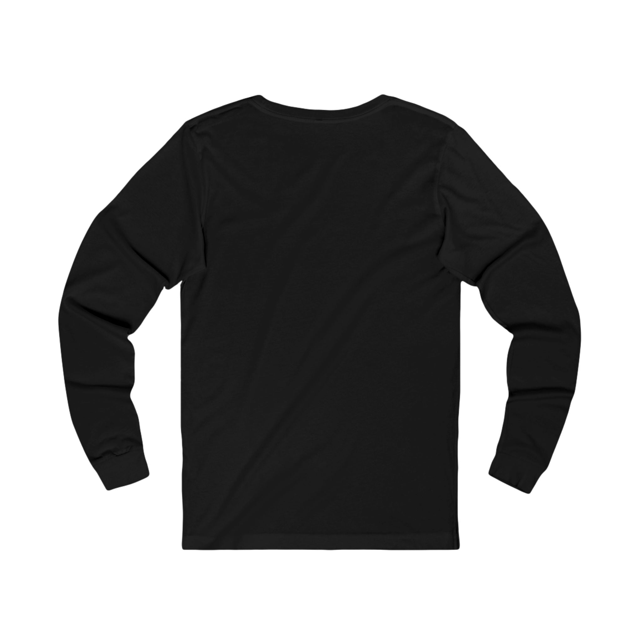 Red Skull Silhouette Long Sleeve Tee — Minimalist Skull Graphic