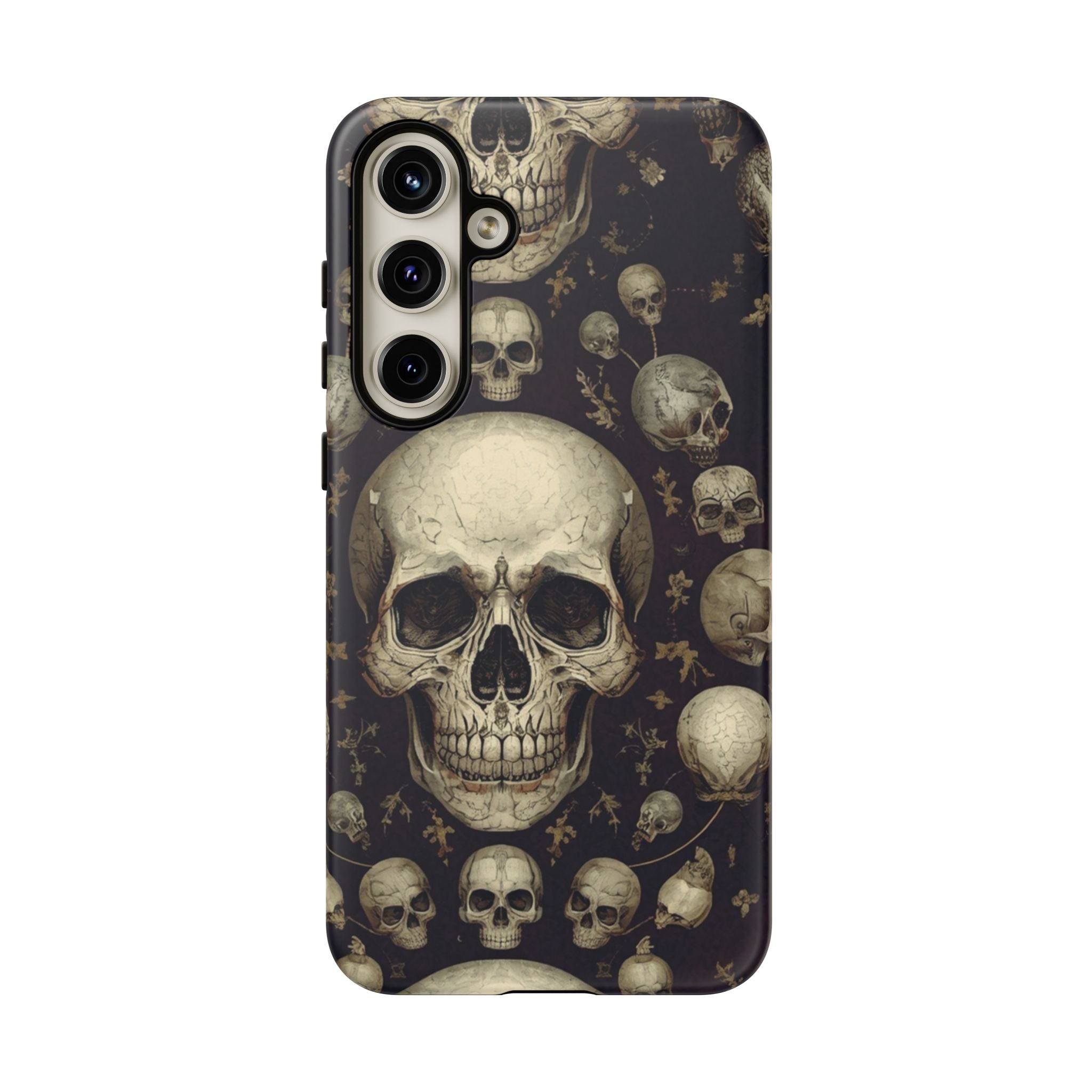 Skull Pattern Phone Case — Gothic Vintage Skull Design for iPhone