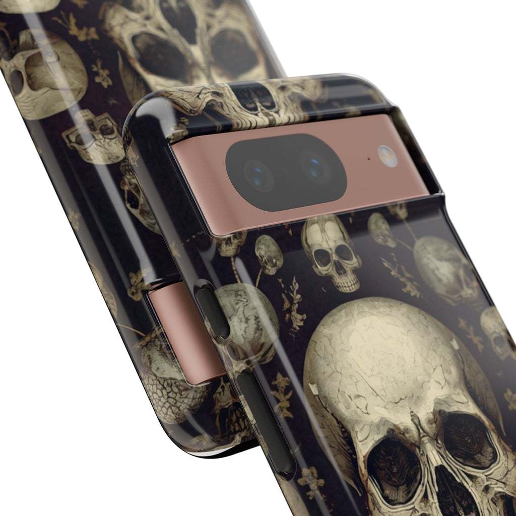 Skull Pattern Phone Case — Gothic Vintage Skull Design for iPhone