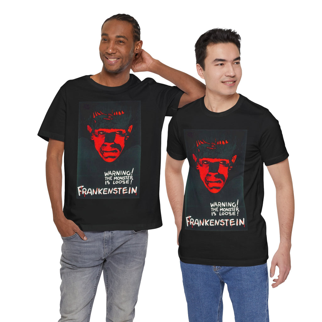 Red Frankenstein Poster T-Shirt | Horror Graphic Tee