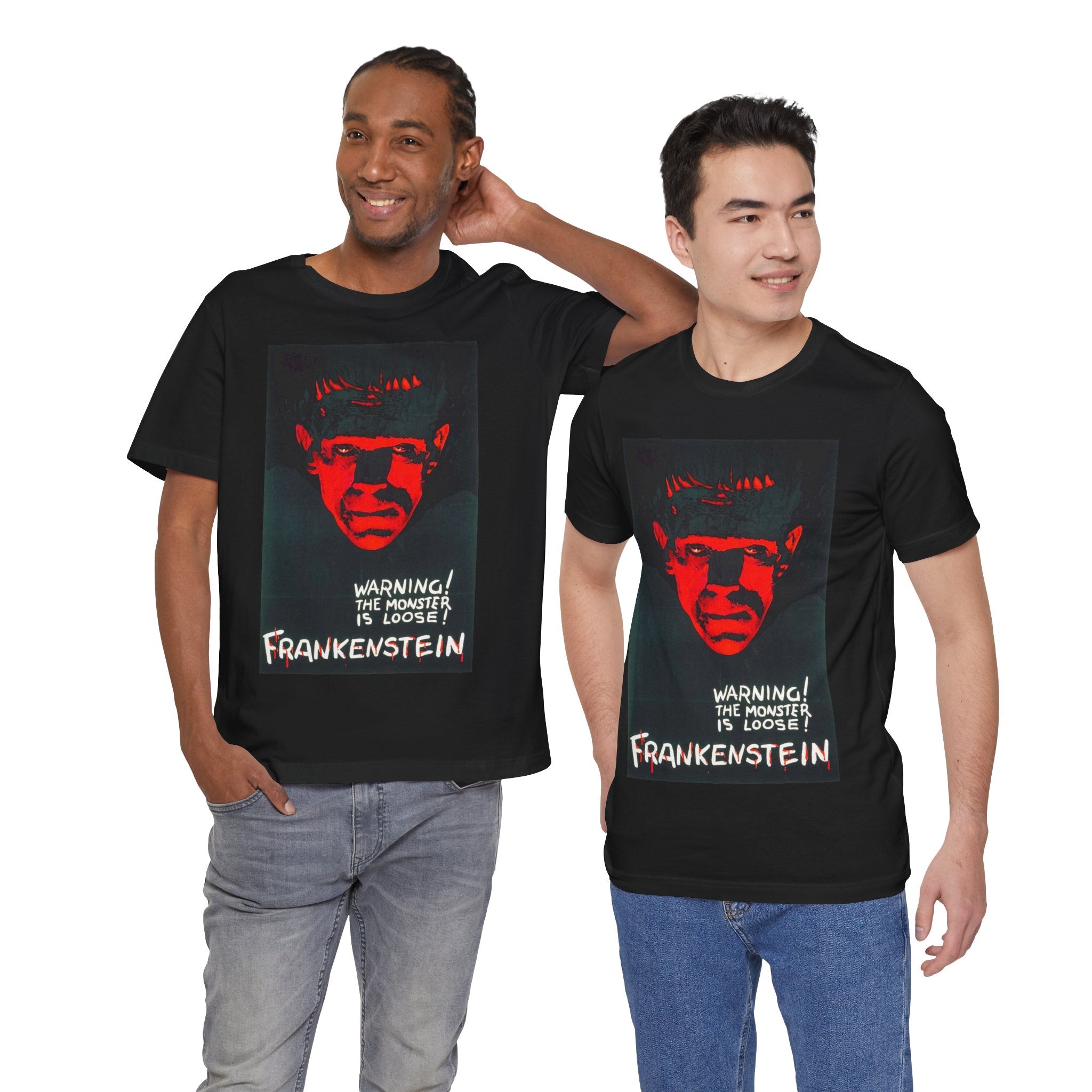 Red Frankenstein Poster T-Shirt | Horror Graphic Tee