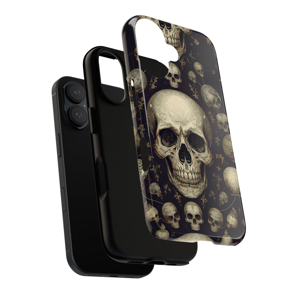 Skull Pattern Phone Case — Gothic Vintage Skull Design for iPhone