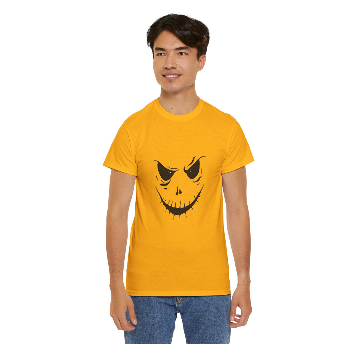 Spooky Grin T-Shirt — Jack Skellington-Inspired Halloween Tee