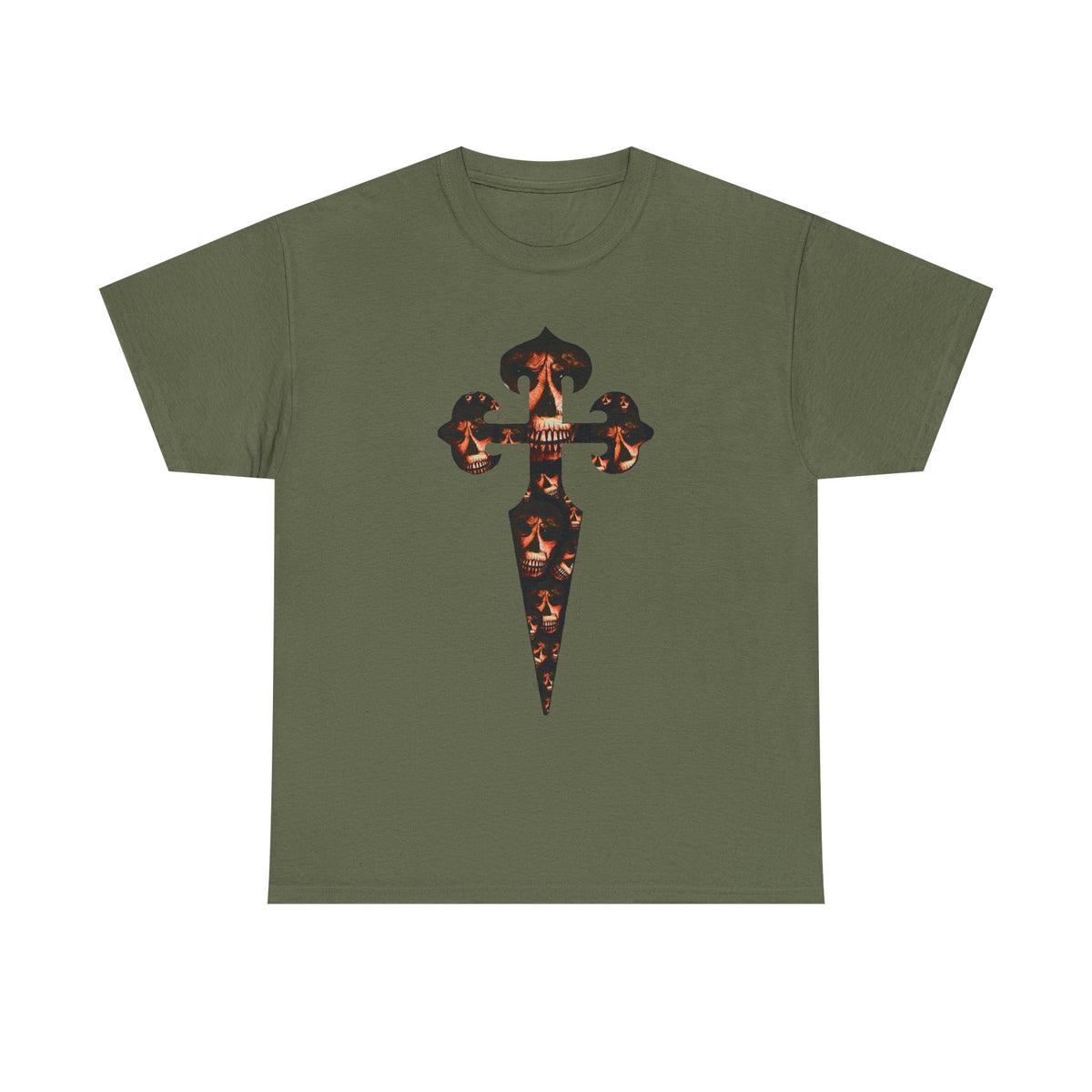 Celtic Skull Dagger Graphic Tee — Gothic Horror Print