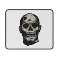 Skull Portrait Non‑Slip Gaming Mouse Pad — Retro Grunge Skull Design