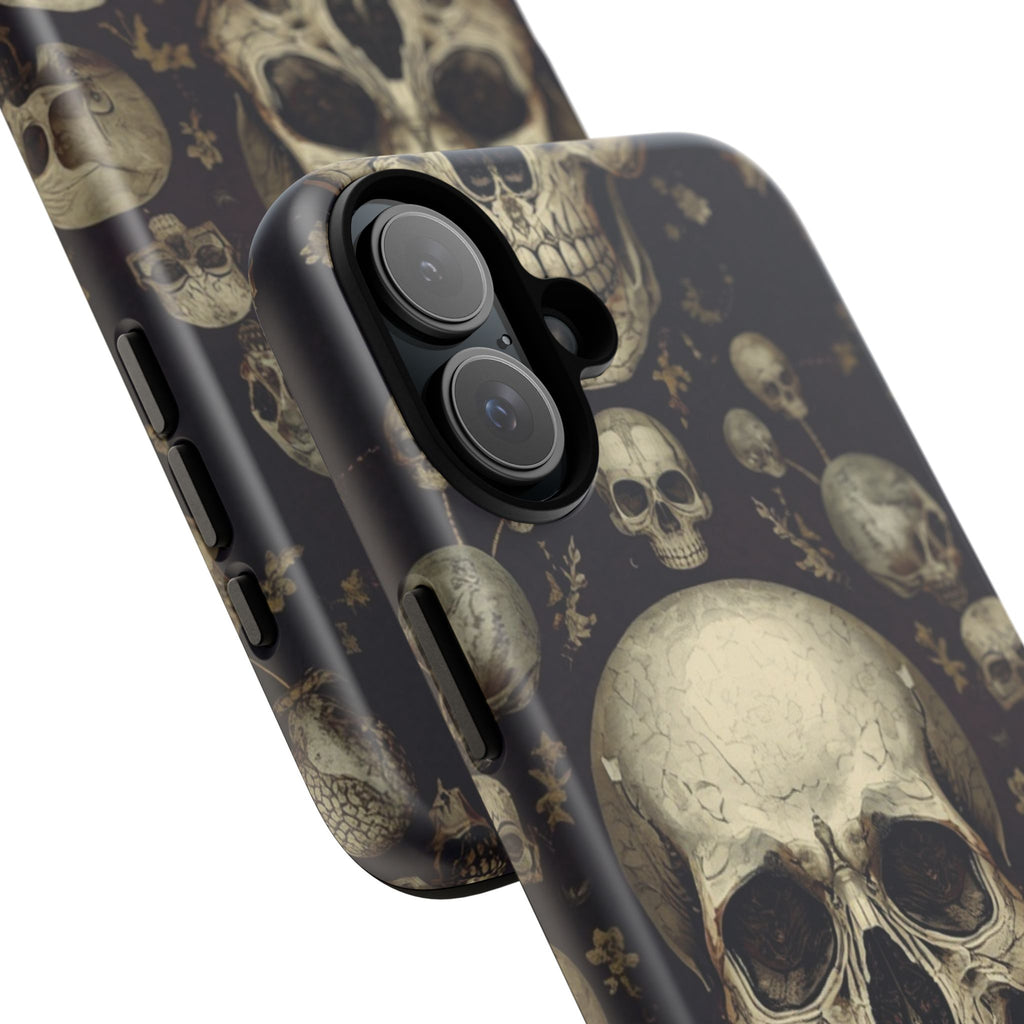 Skull Pattern Phone Case — Gothic Vintage Skull Design for iPhone