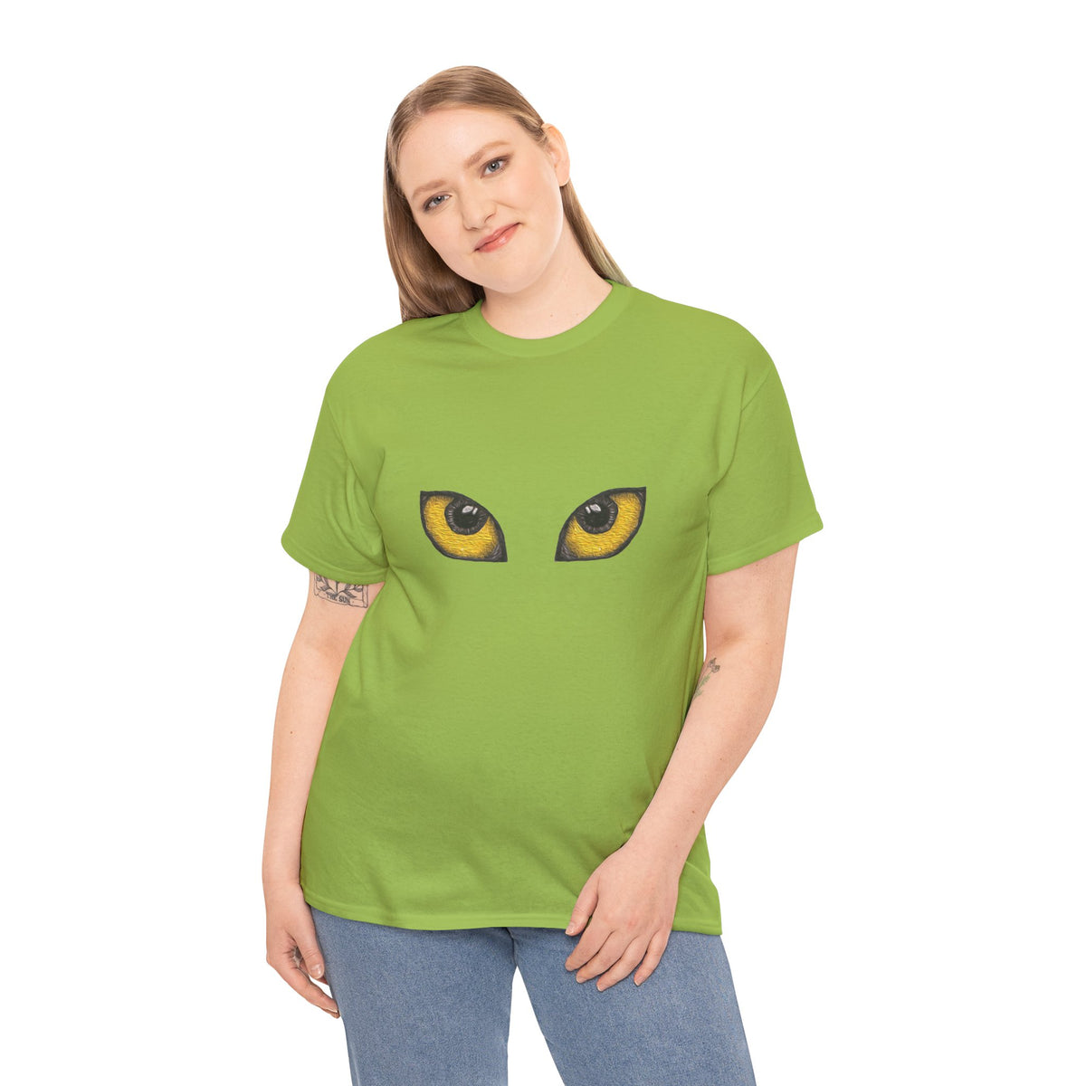 Amber Cat Eyes T-Shirt — Cat Eyes Graphic Tee
